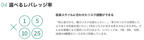 松井証券のFXはレバレッジ倍率を選べる
