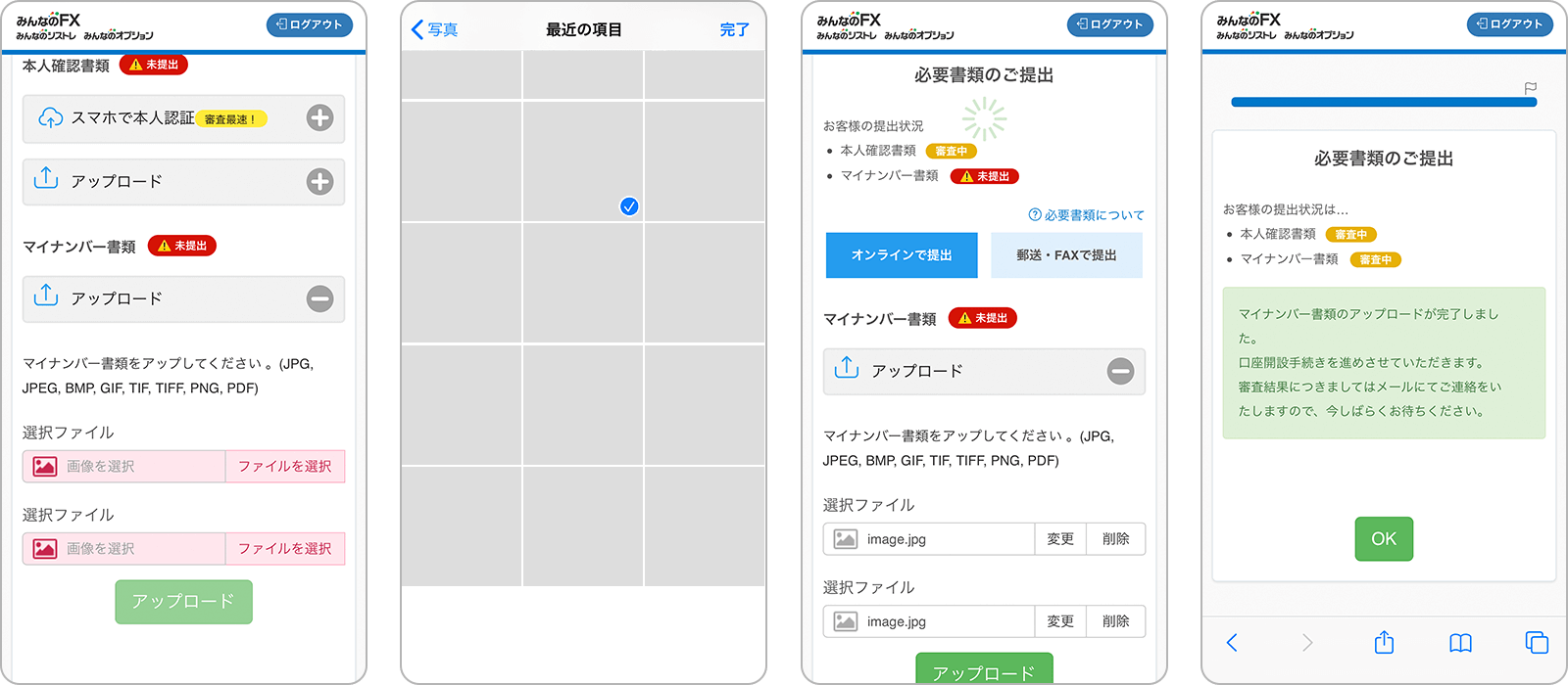 みんなのFXのマイナンバーの登録の手順