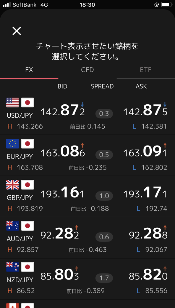 トライオートFXのスマホアプリ画像3